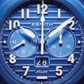 Pilot Big Date Flyback 160th Anniversary Edition Ceramic 41mm - Blue on Rubber Strap w/ Extra Leather Strap