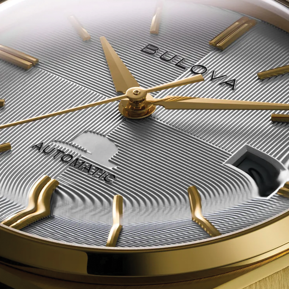 Frank Sinatra Nothing But The Best Gold-Tone 37mm - Silver on Leather Strap