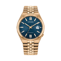 Tsuyosa 60 Automatic Rose Gold Tone 40mm - Blue on Bracelet