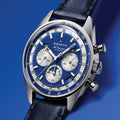 Chronomaster Original Acier Lapis Lazuli 38mm - Blue on Leather Strap and Bracelet