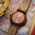 Hamburg Automatic Bronze PVD 42mm - Blue on Leather Strap