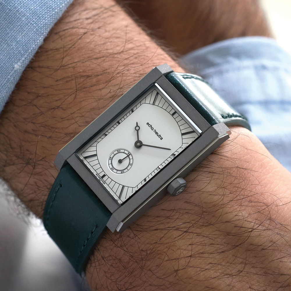 Rivanera Small Seconds 40mm - White on Rubber Strap w/ Additional Strap