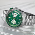 Racer Chronograph Quartz 42mm - Green on Bracelet