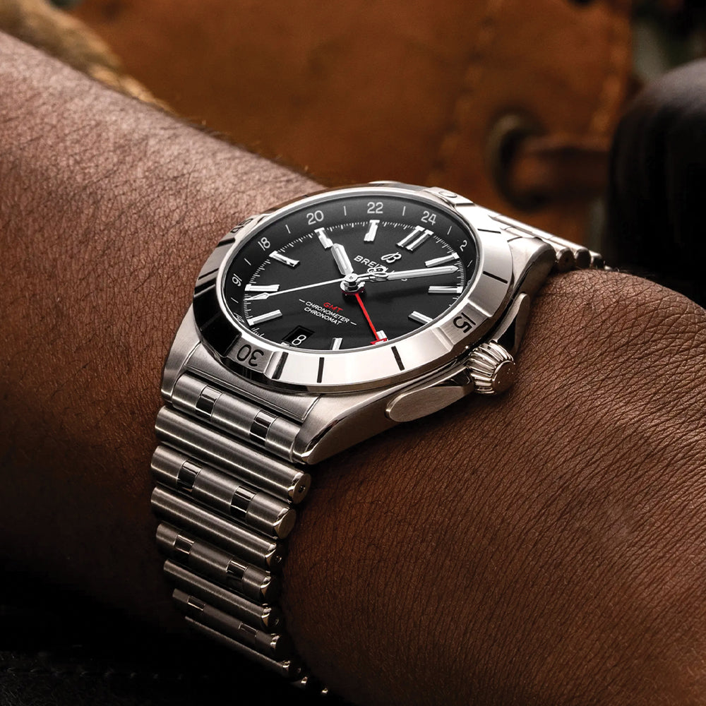 Chronomat Automatic GMT 40mm - Black on Bracelet