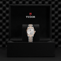1926 Rose Gold Two-Tone 28mm - Silver, Diamond-Set on Bracelet