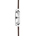 Naos Automatic 38mm - White on Dark Brown Leather Strap