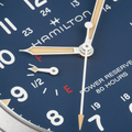 Khaki Field Power Reserve Mechanical 40mm - Blue on Fabric Strap