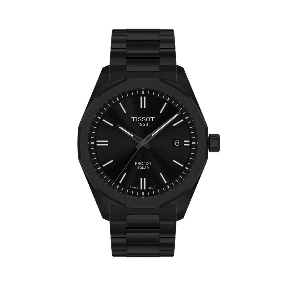PRC 100 Solar Quartz 39mm - Black on Bracelet