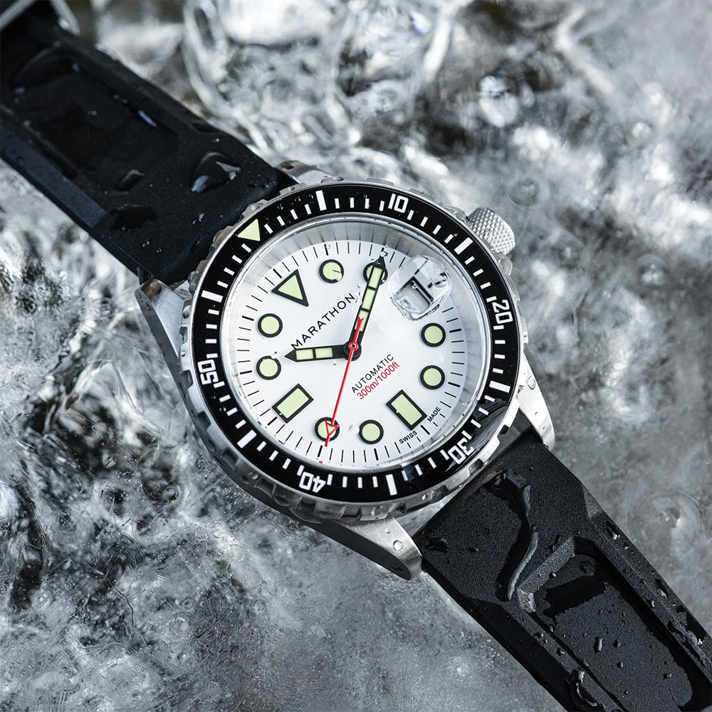 OSAR-D Type I Automatic Arctic Edition 41mm - White on Rubber Strap