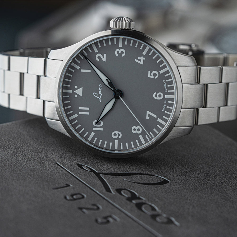 Pilot Watch Basic Augsburg MB Automatic 42mm - Grey on Bracelet