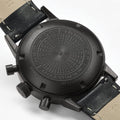 American Classic Intra-Matic Auto Chrono PVD 40mm - Black on Leather Strap with Yellow Detailing
