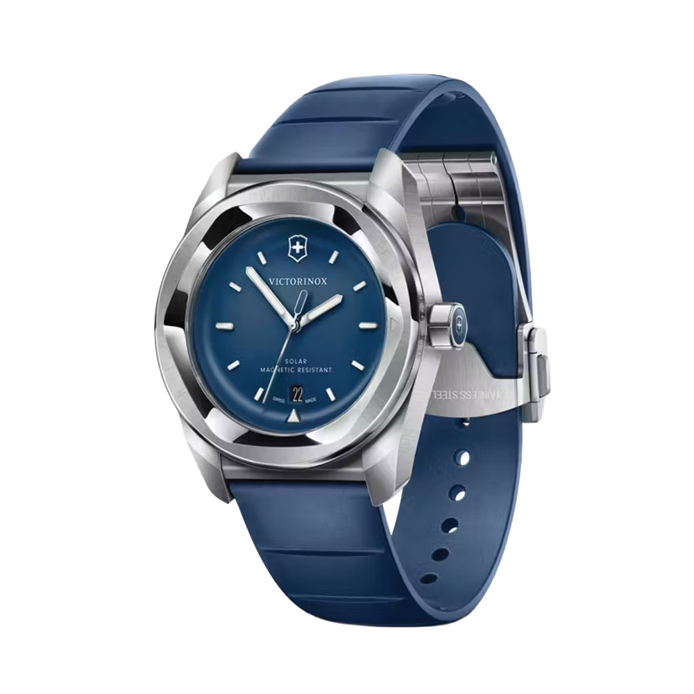 Concept One Solar 39mm - Blue on Rubber Strap
