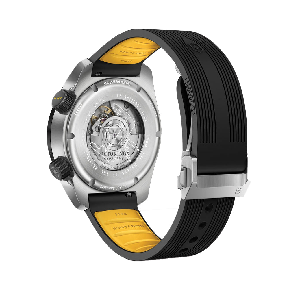 Air Pro 43mm - Black on Rubber Strap