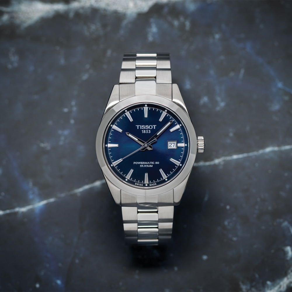 Gentleman Powermatic 80 Silicium 40mm - Blue on Bracelet
