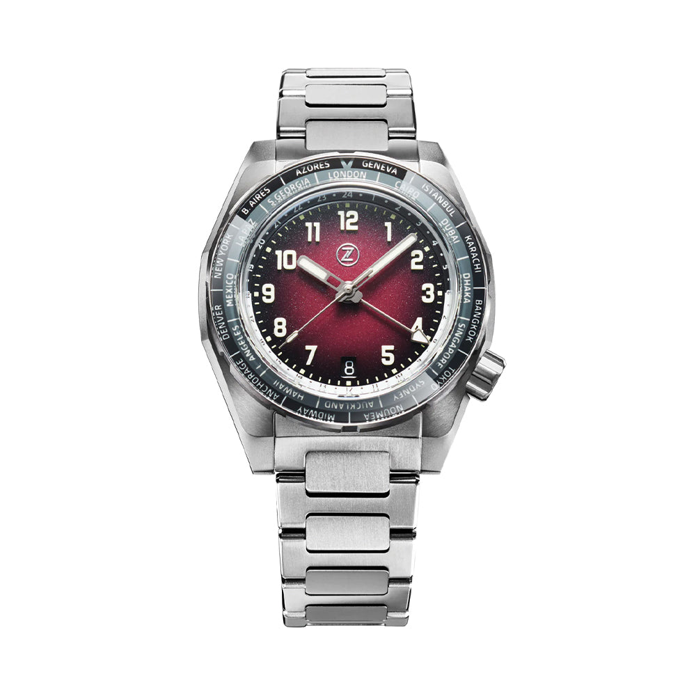 Thresher Titanium 41mm - Burgundy on Bracelet