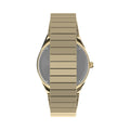 Q Timex® Gold-Tone 36mm - Brown on Stainless Steel Expansion Band