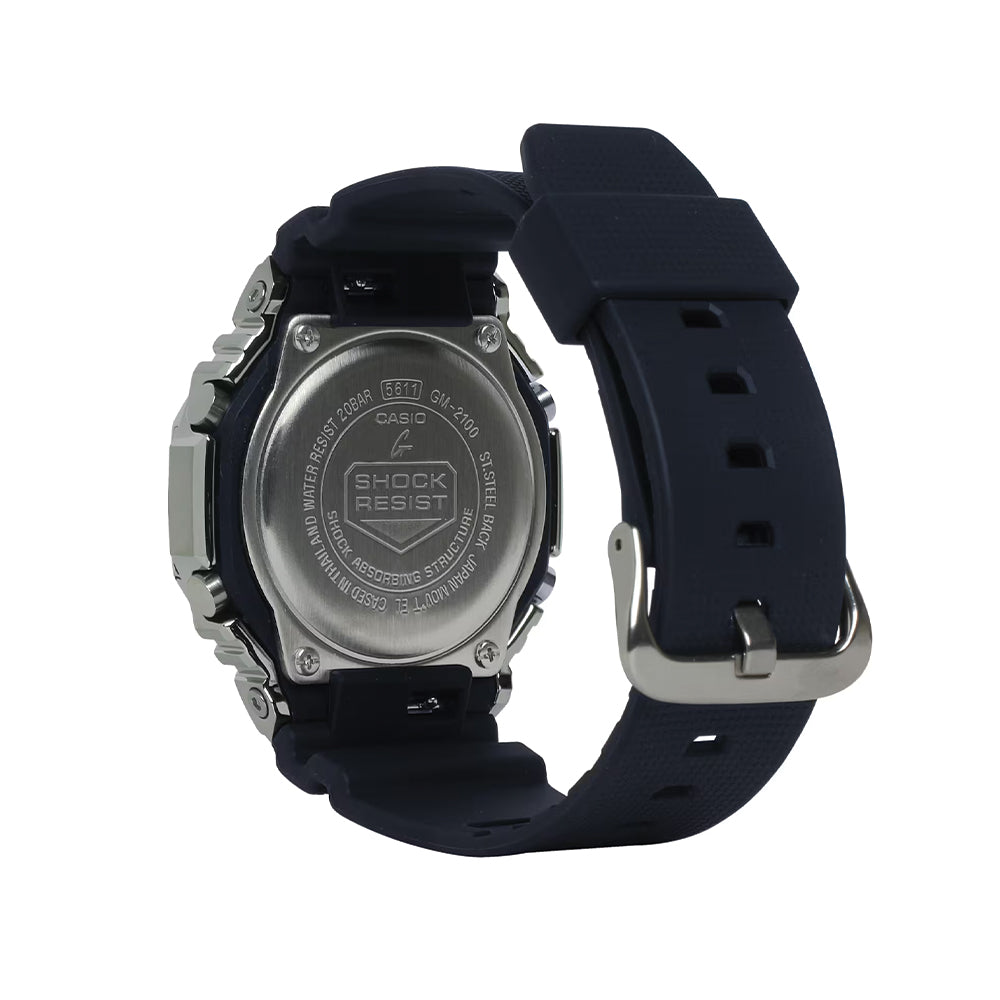 GM2100-1A 44.4mm - Grey on Rubber Strap