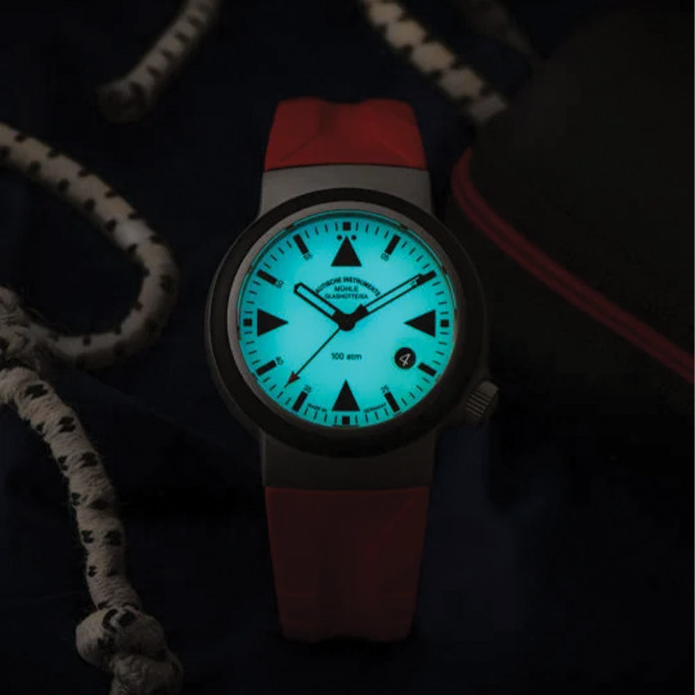 SAR Rescue Timer Automatic 42mm - Cream Lumen on Rubber Strap