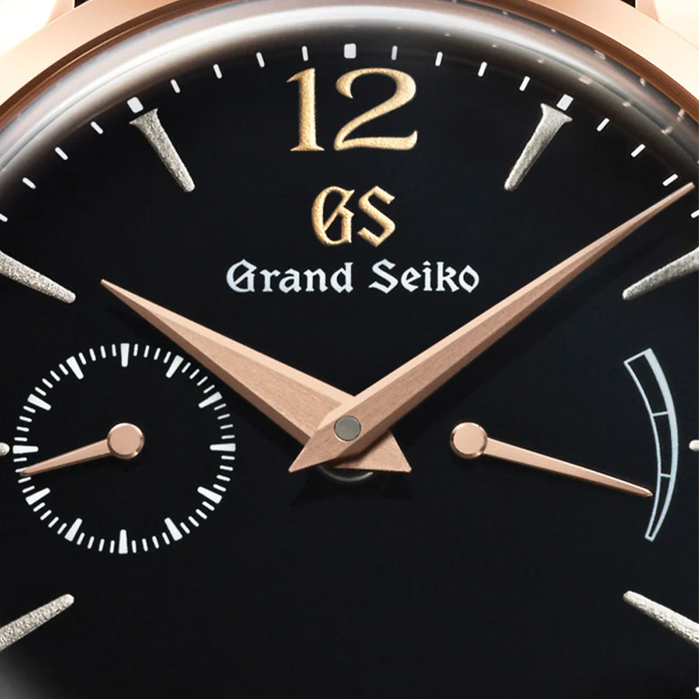 SBGK004 Elegance Manual 18K Rose Gold 39mm - Black on Leather Strap