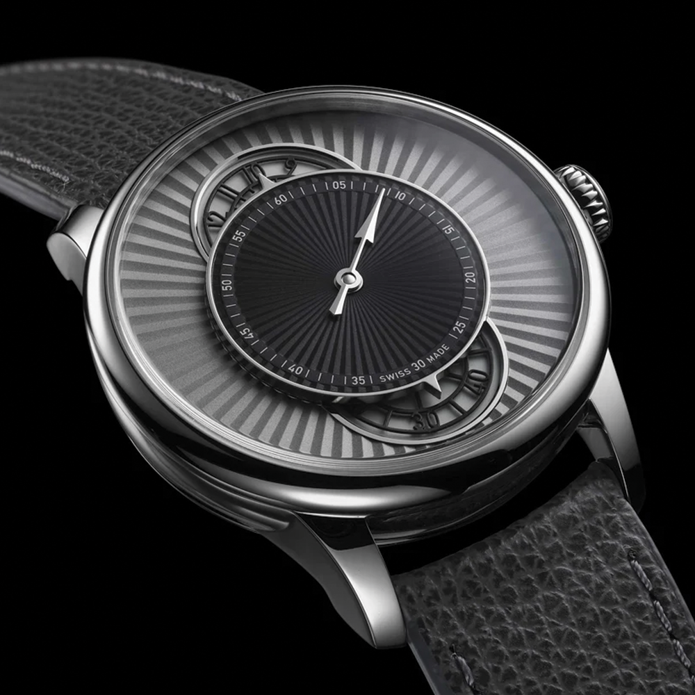 Le Régulateur Esprit Flinqué Limited Edition 39mm - Grey on Leather Strap