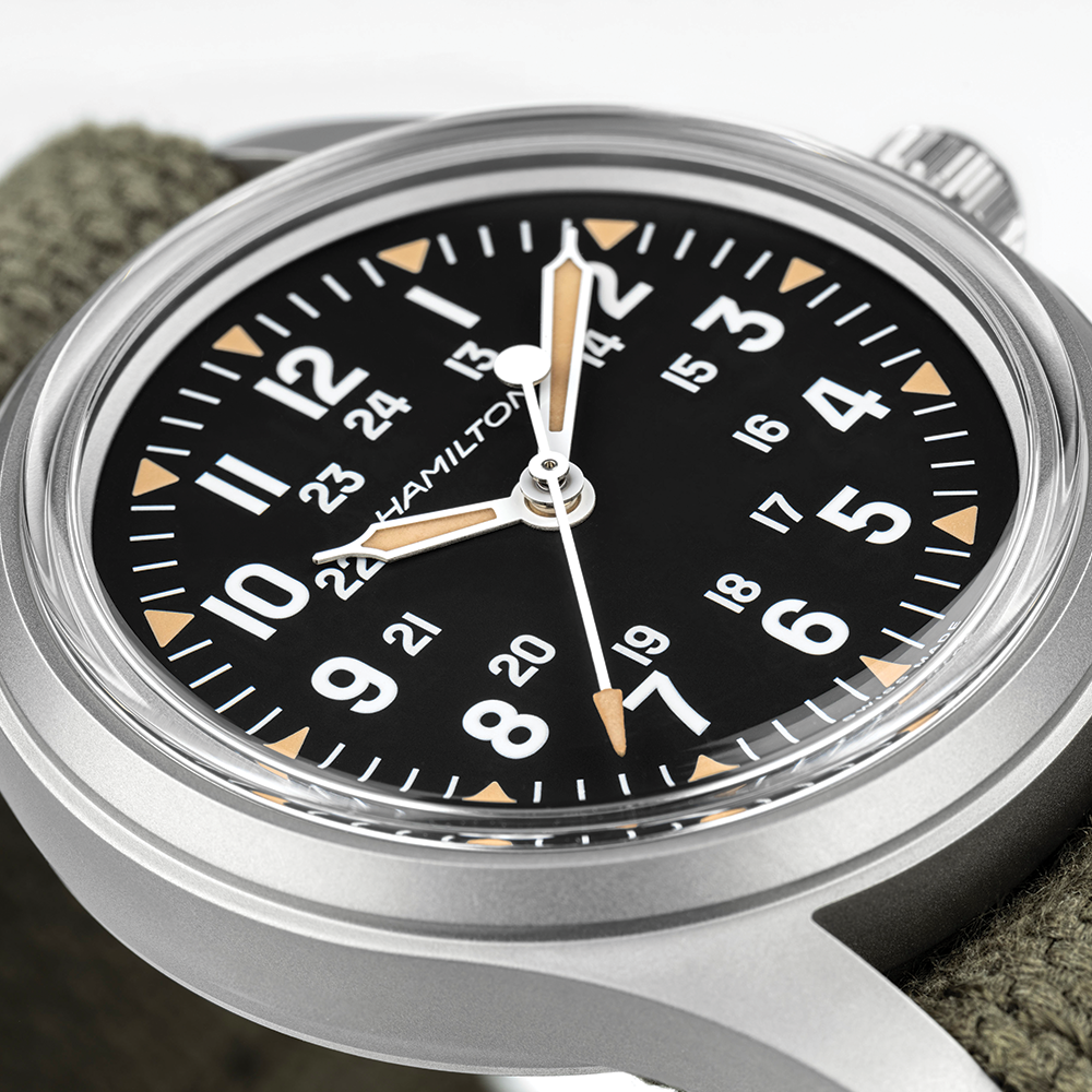 Khaki Field Mechanical America 250th Anniversary US Limited Edition 36mm - Black on Fabric Strap w/ Additional Leather Strap