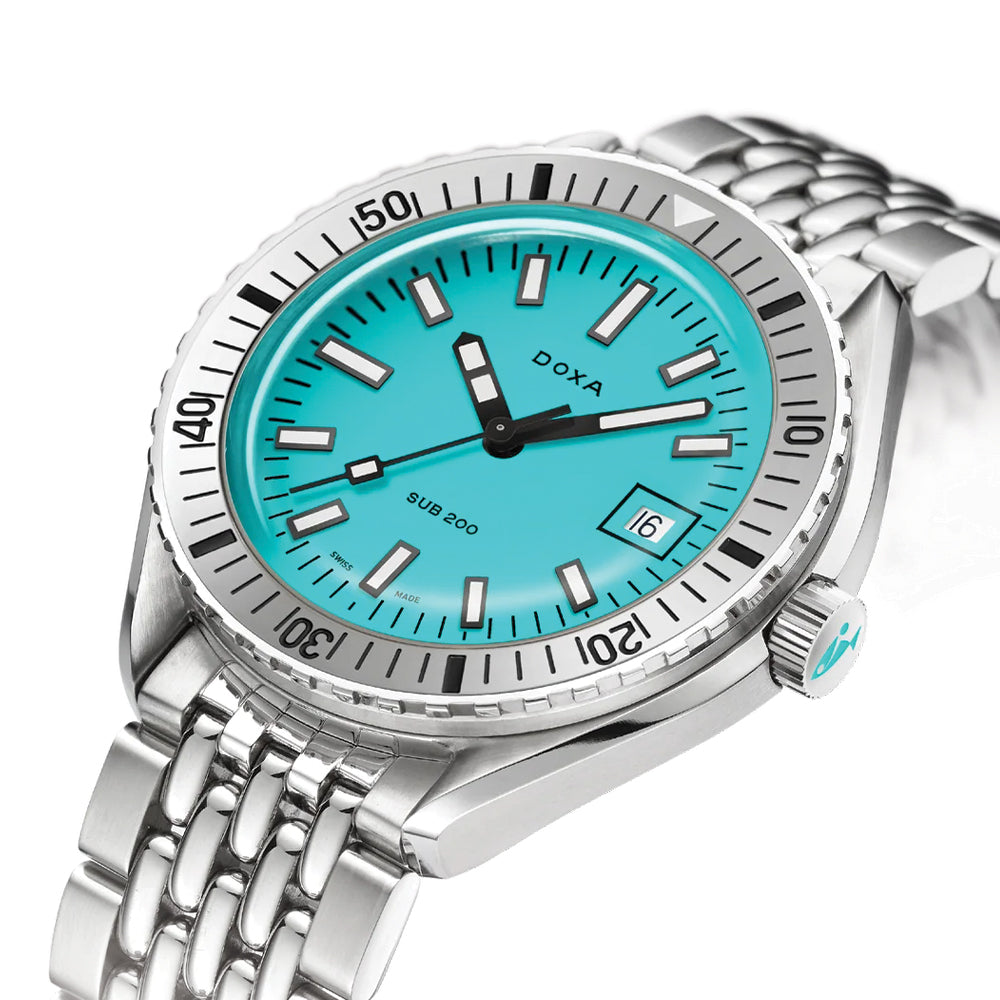SUB 200 Aquamarine 42mm - Aquamarine on Bracelet