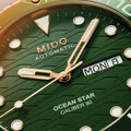 Ocean Star 200C 42.5mm - Green on Leather Strap
