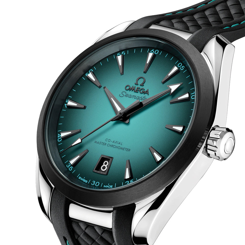 Seamaster Aqua Terra 150M Co-Axial Master Chronometer 38mm - Turquoise on Rubber Strap