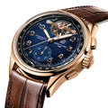 Premier B21 Chronograph Tourbillon Limited Edition Red Gold 42mm - Blue on Leather Strap