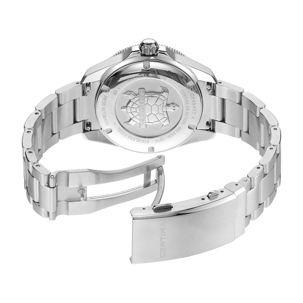 DS Action Diver "New DS Concept Extreme Shock Resistance" 40.5mm - White on Bracelet