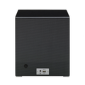 Rear view of Formula Quad Watch Winder with textured black front and a bottom control panel