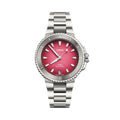 Aquis Date Ceramic Bezel "Berries" Edition 36.5mm - Pink on Bracelet
