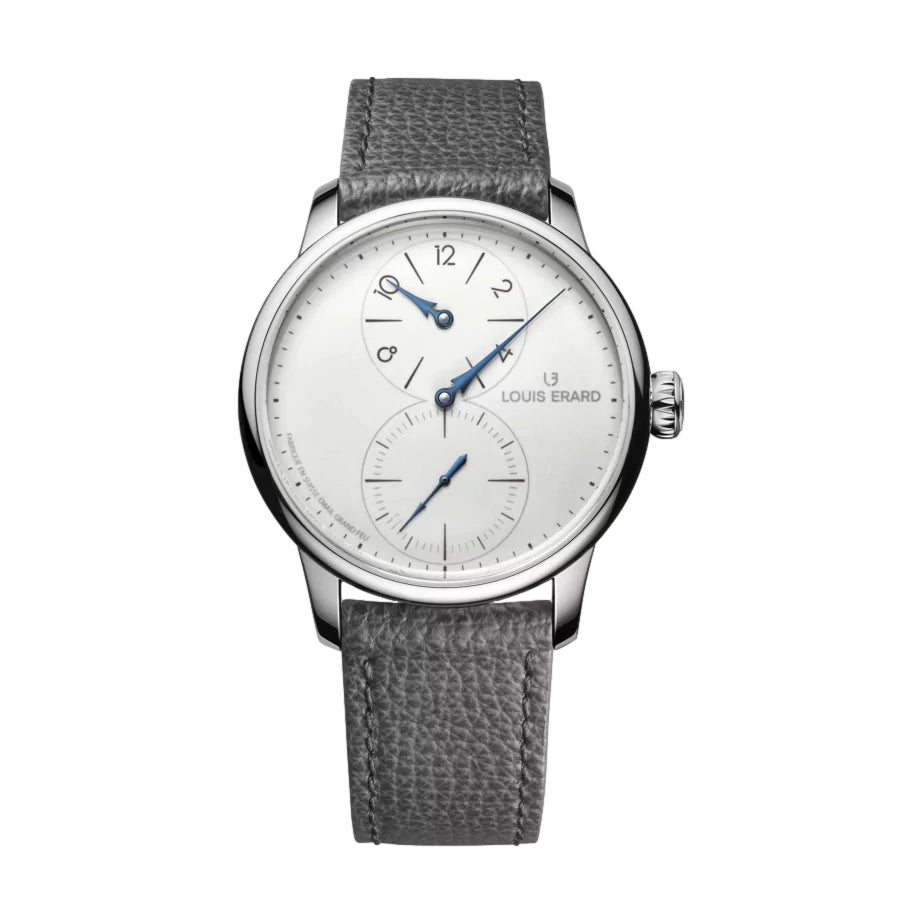 Excellence Le Regulateur Grand Feu Enamel 39mm - Ivory on Leather Strap