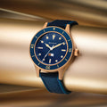 MIL-SHIPS Bronze Special Edition 41mm - Blue on Strap