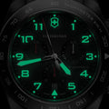 Swiss Army Chrono Quartz 42mm - Black on Brown Leather Strap