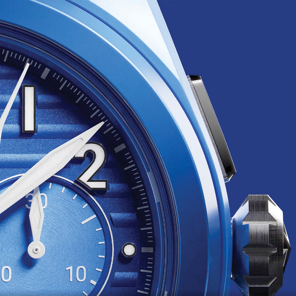 Pilot Big Date Flyback 160th Anniversary Edition Ceramic 41mm - Blue on Rubber Strap w/ Extra Leather Strap