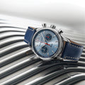 Classics Vintage Rally Healey Automatic Chronograph Limited Edition 42mm - Blue on Leather Strap