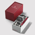 Swiss Army Quartz 42mm - Black on Black Leather Strap