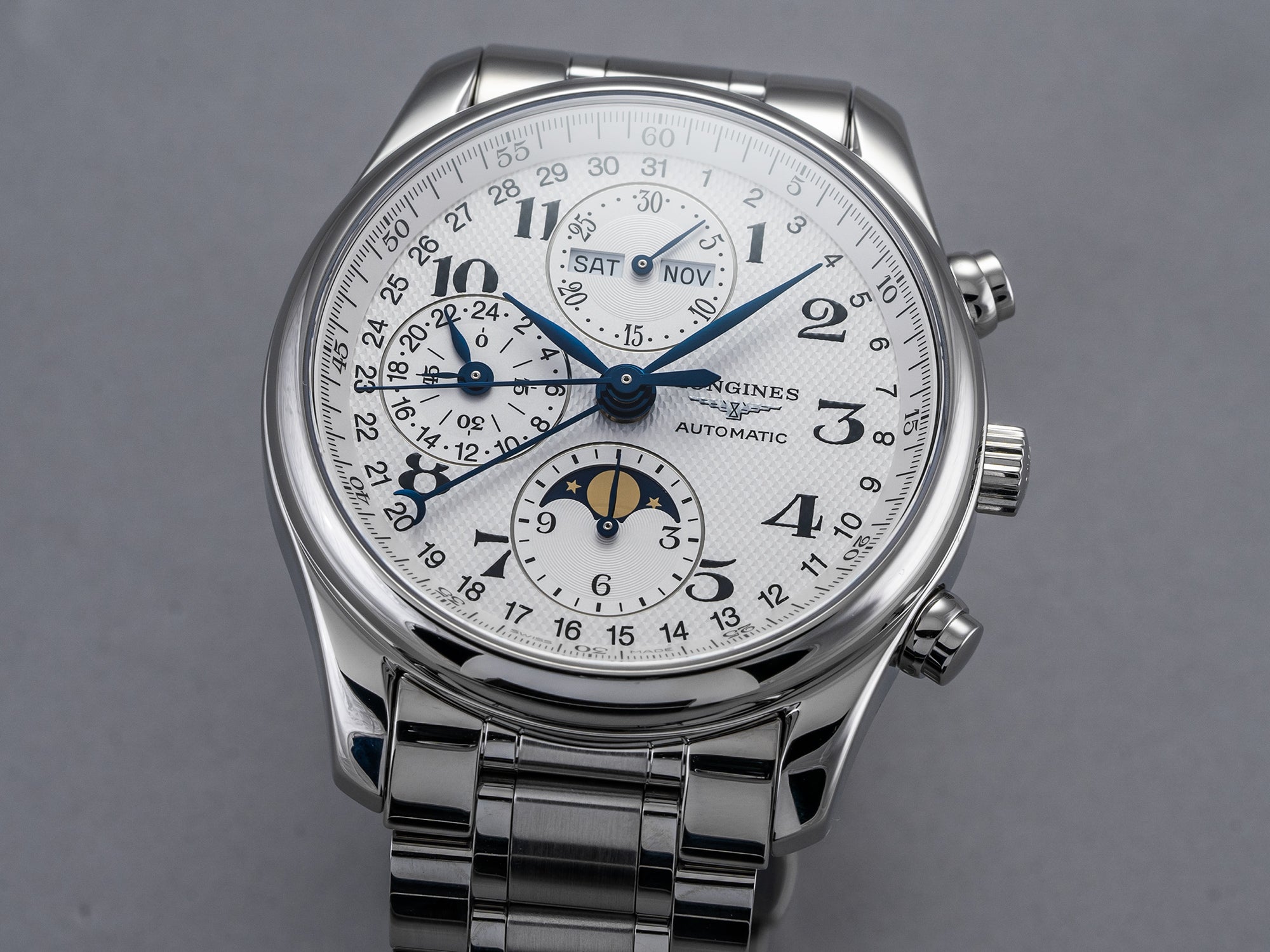 Master Collection Silver Dial Chronograph on Bracelet
