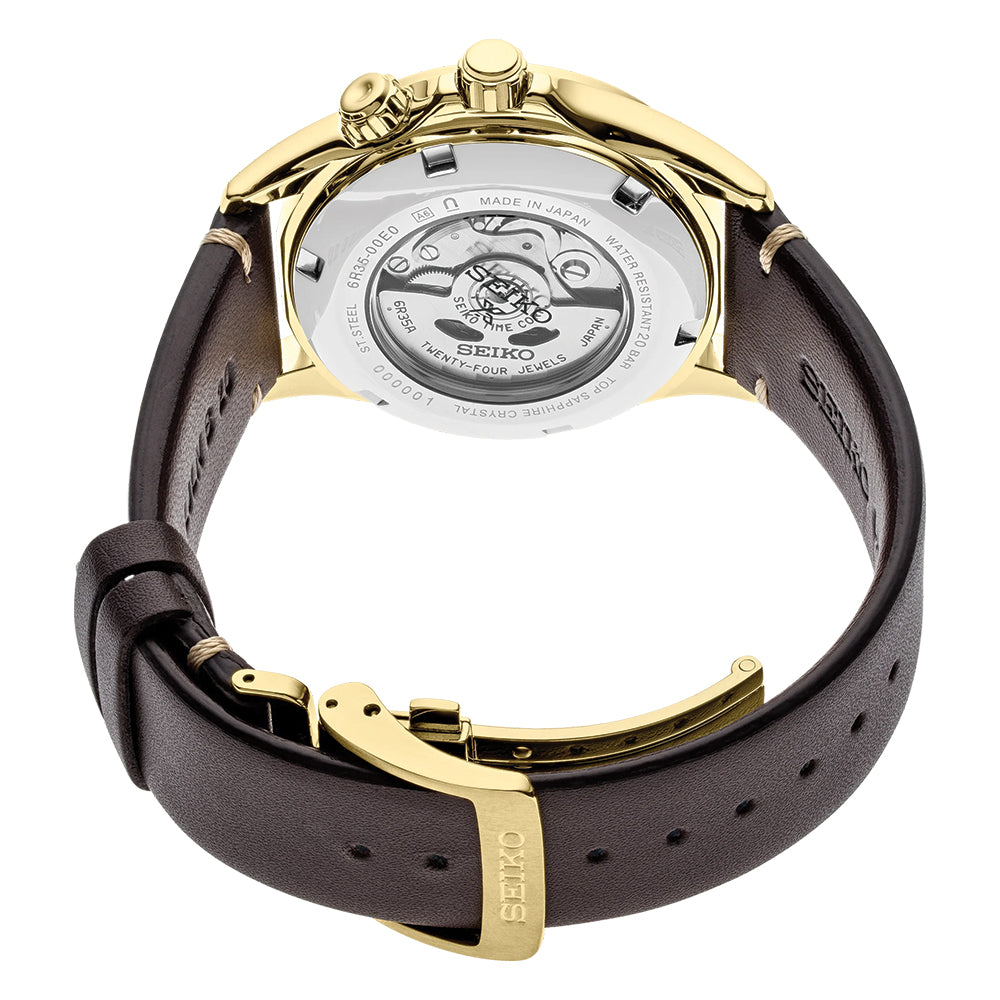 SPB210 Prospex Alpinist Automatic Gold 39.5mm - Green on Leather Strap