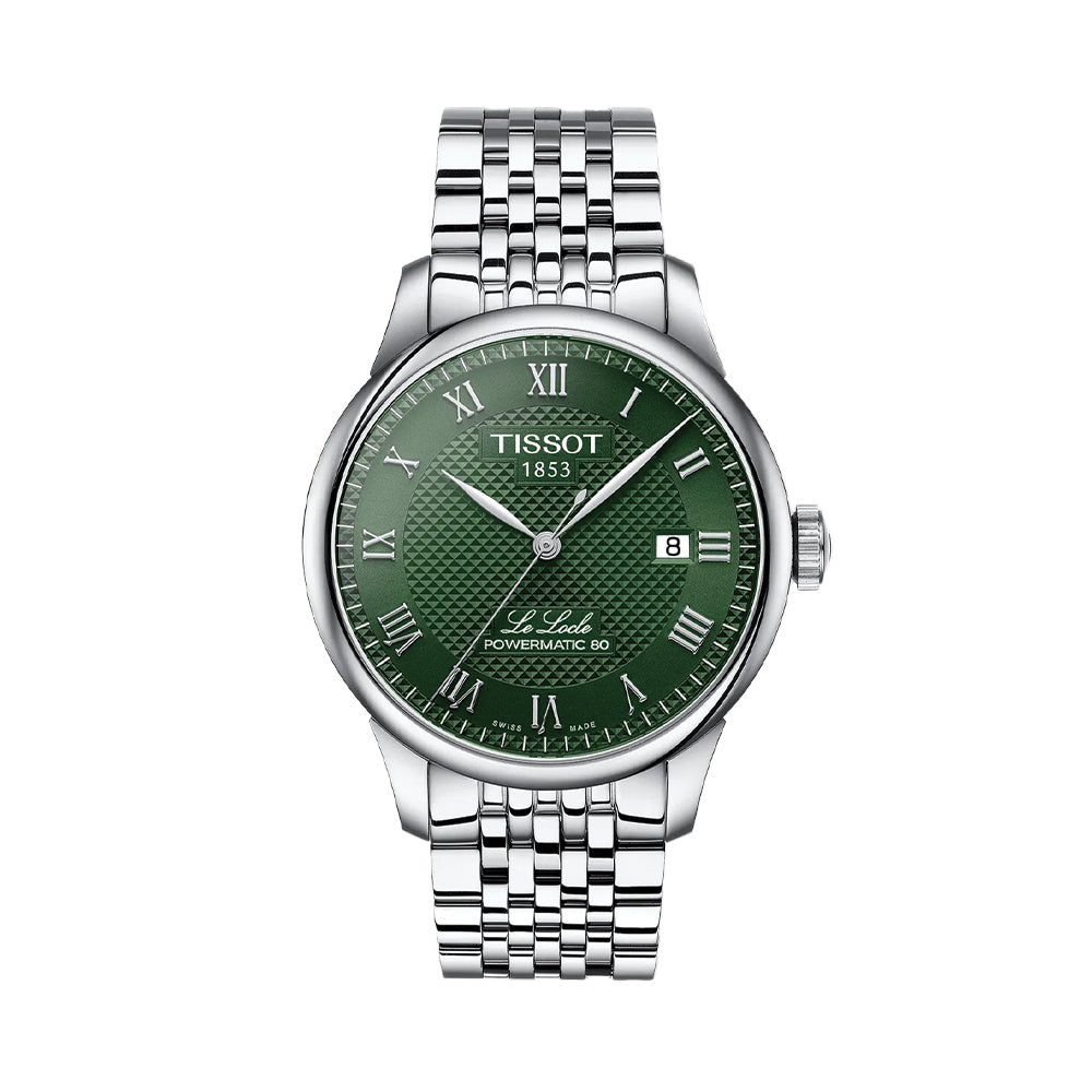 Le Locle Powermatic 80 39.3mm - Green on Bracelet