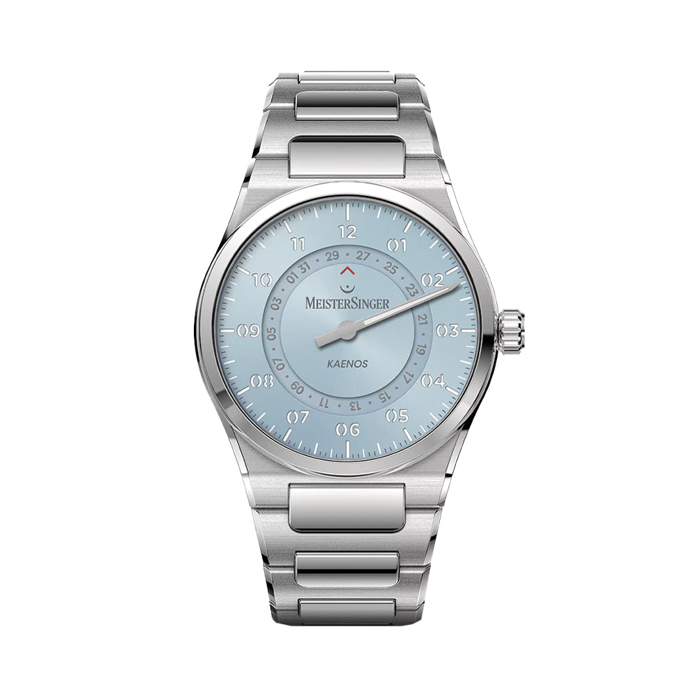 Kaenos Open Date 40mm - Ice Blue on Bracelet