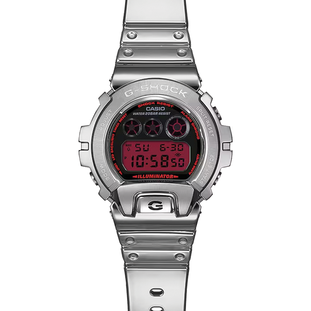 GM6900YRA-8 Digital Quartz 49.7mm - Black on Resin Band