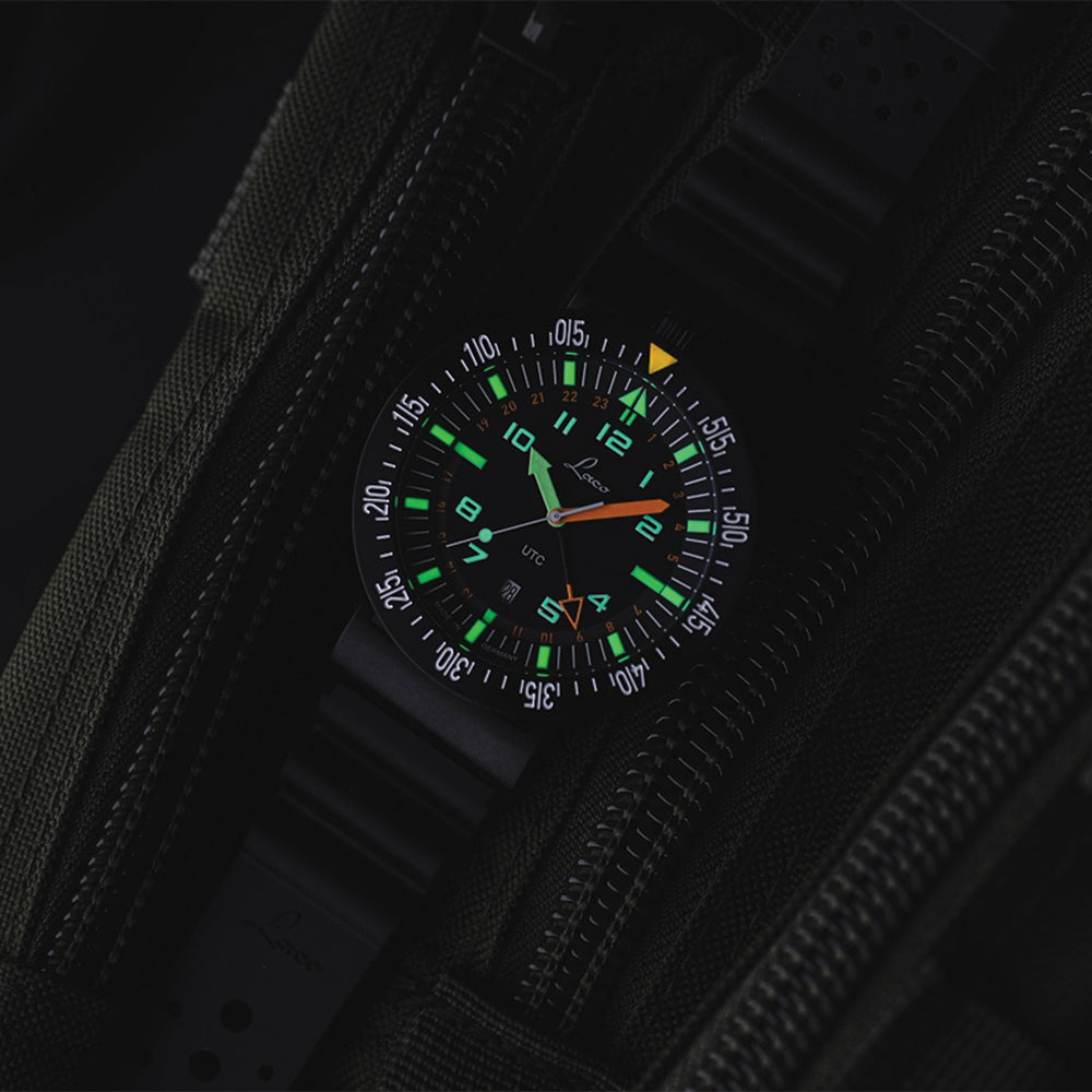 Squad Atacama UTC Quartz 46mm - Black on Rubber Strap