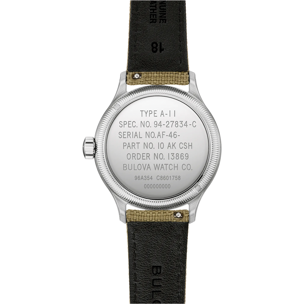 A-11 Jimmy 37mm - Black on Fabric Strap
