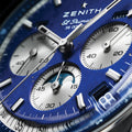 Chronomaster Original Acier Lapis Lazuli 38mm - Blue on Leather Strap and Bracelet