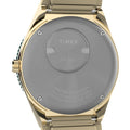 Q Timex® Gold-Tone 36mm - Brown on Stainless Steel Expansion Band