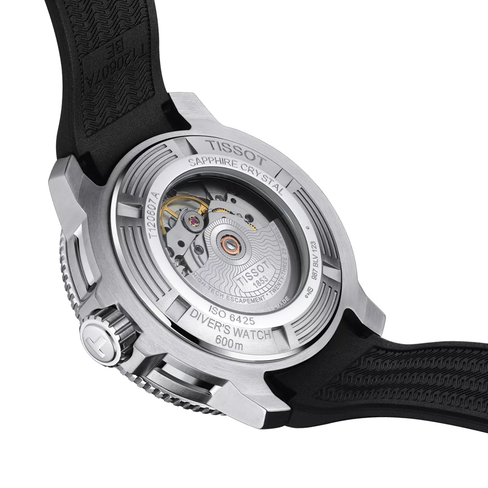 Seastar 2000 Professional Powermatic 80 46mm - Black on Rubber Strap