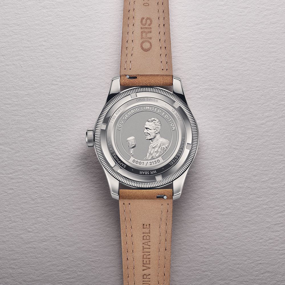 Big Crown Pointer Date Lou Gehrig Limited Edition 40mm - Silver on Leather Strap w/ Additional Fabric Strap
