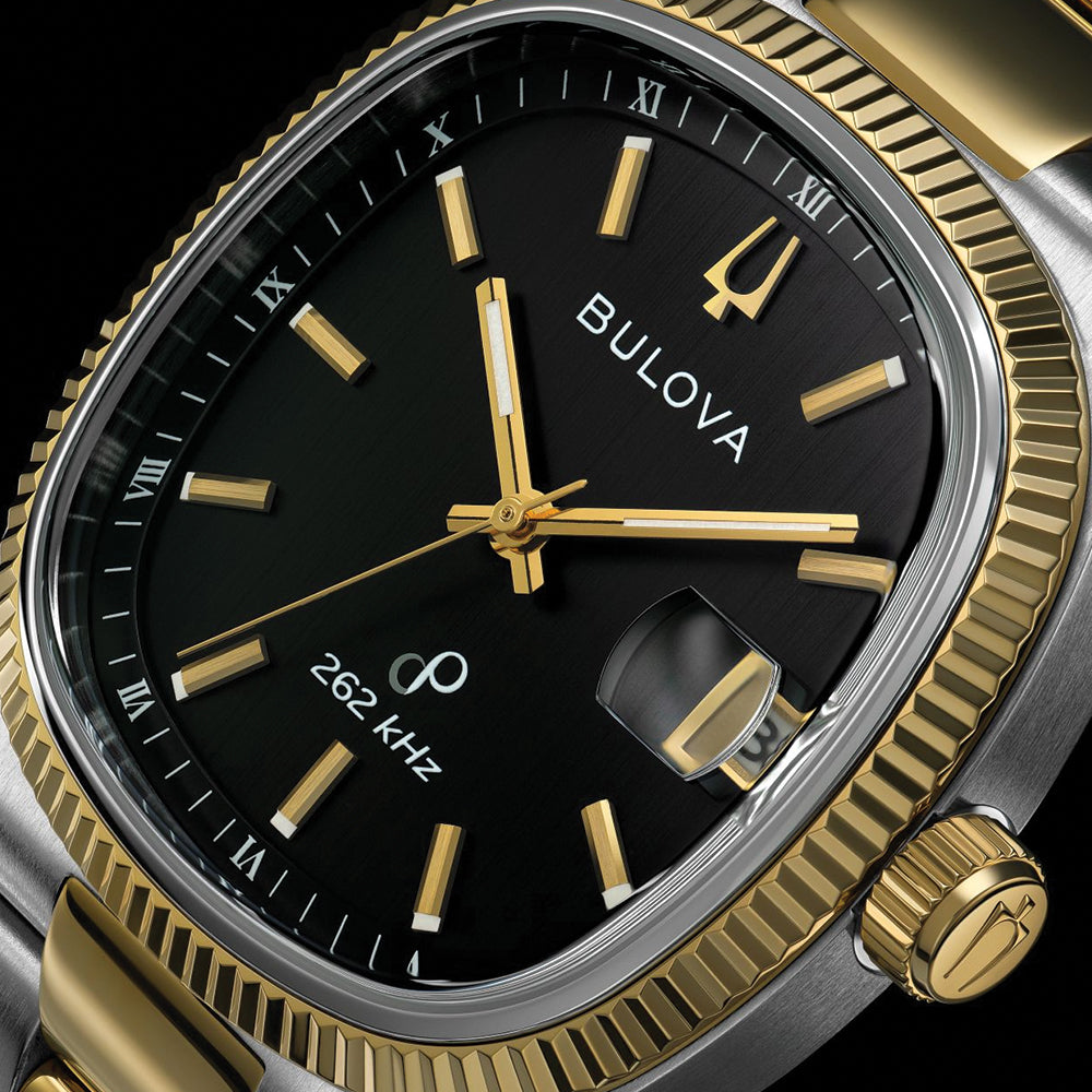 Super Seville High Precision Quartz Two-Tone 37.5mm - Black on Bracelet